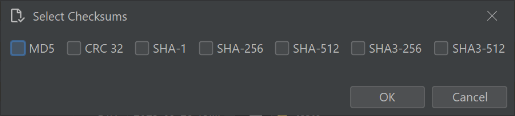 Create Checksums Files screenshot