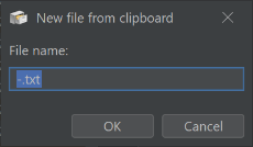 New File From Clipboard screenshot