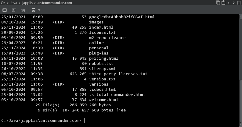 Command Line Pro on Windows screenshot