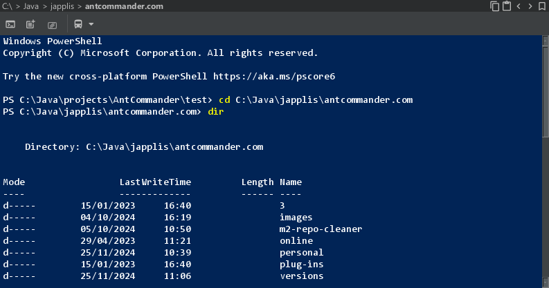 Powershell screenshot